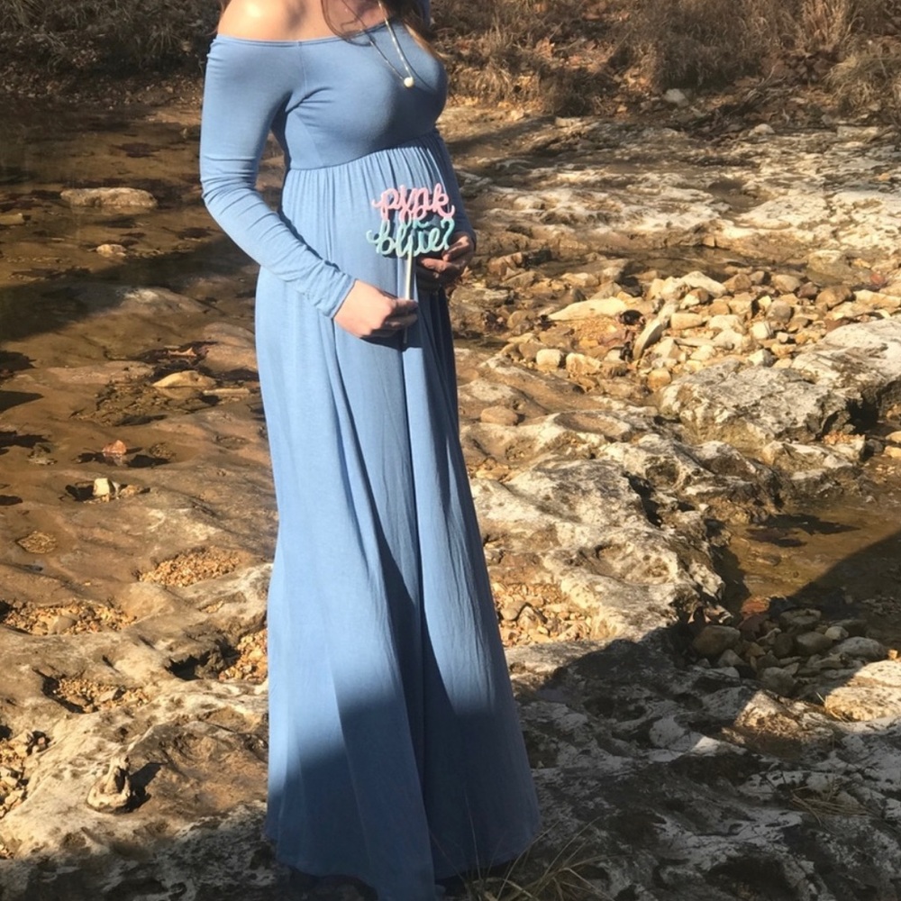Baby Blue Maxi Dress